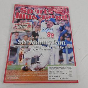Sports Illustrated Manny Ramirez Los Angeles Dodgers October 13 2008 World Serie